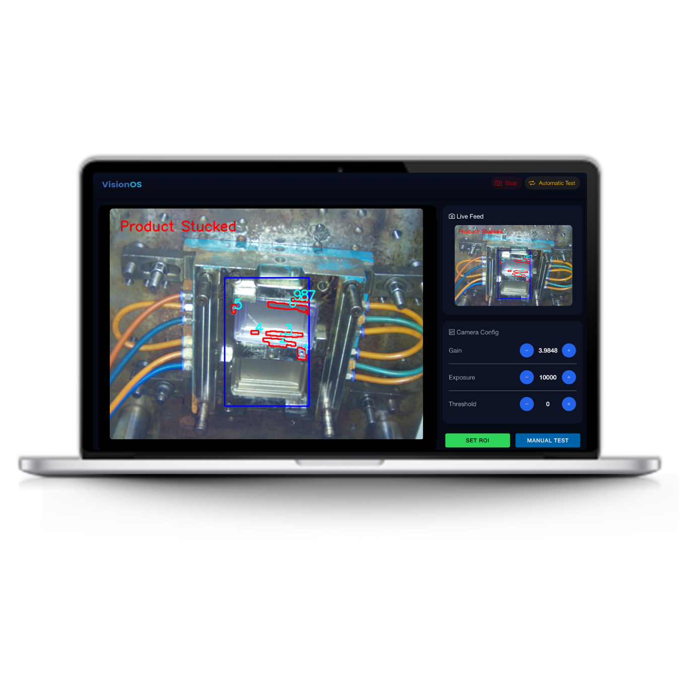 AI vision system monitoring injection mould surface and slider health in real time